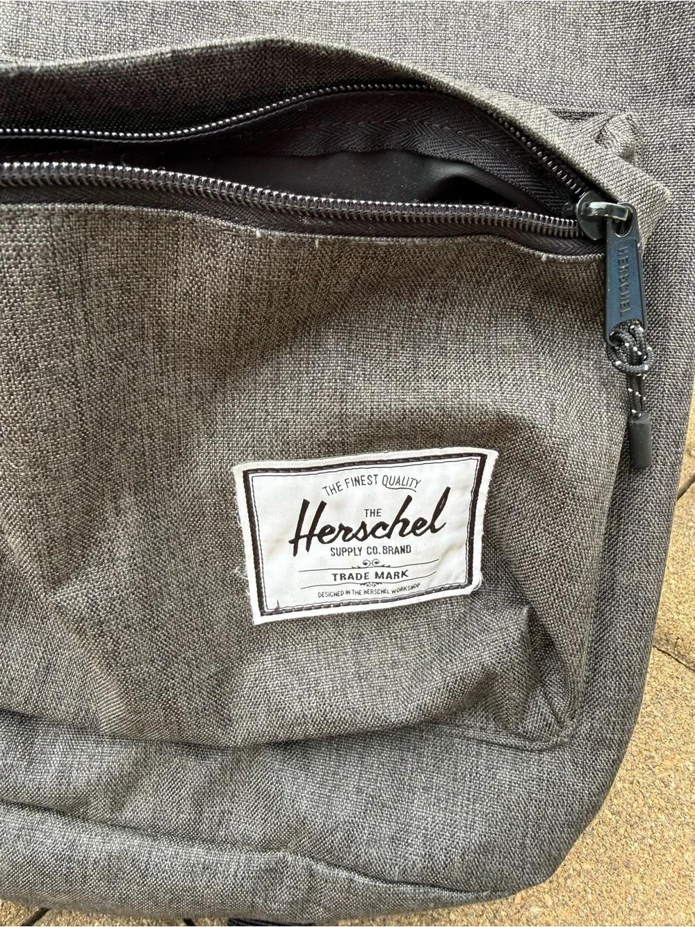 Herschel Supply Company Gray Backpack with Red Trim